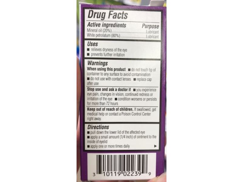 Bausch + Lomb Soothe Nighttime Dry Eye Therapy Lubricant Eye Ointment, 1/8 oz/3.5 g