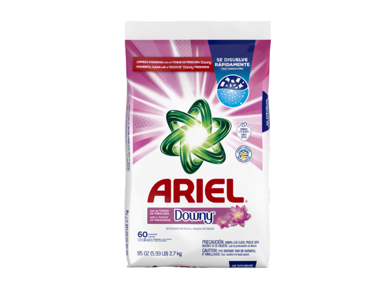 Ariel Downy Powder Detergent, 60 Loads, 95 oz/2.7 kg