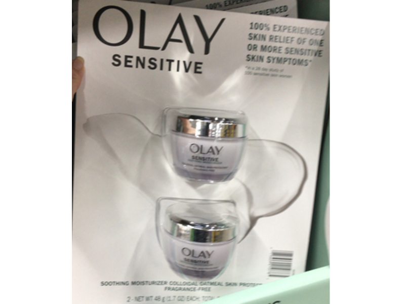 Olay Sensitive Soothing Moisturizer, 1.7 oz/48 g, Pack Of 2