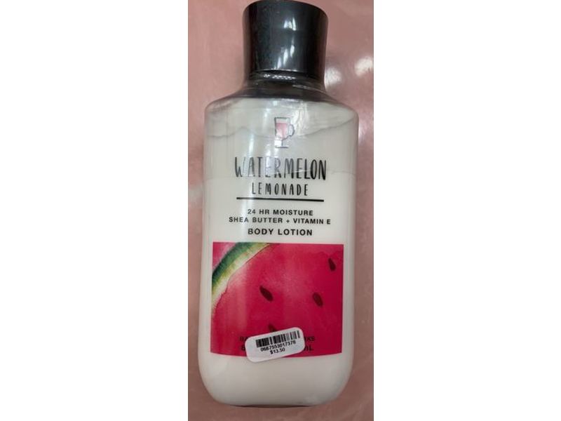 Bath & Body Works Watermelon Lemonade Body Lotion, Shea Butter + Vitamin E, 8 fl oz/236 mL