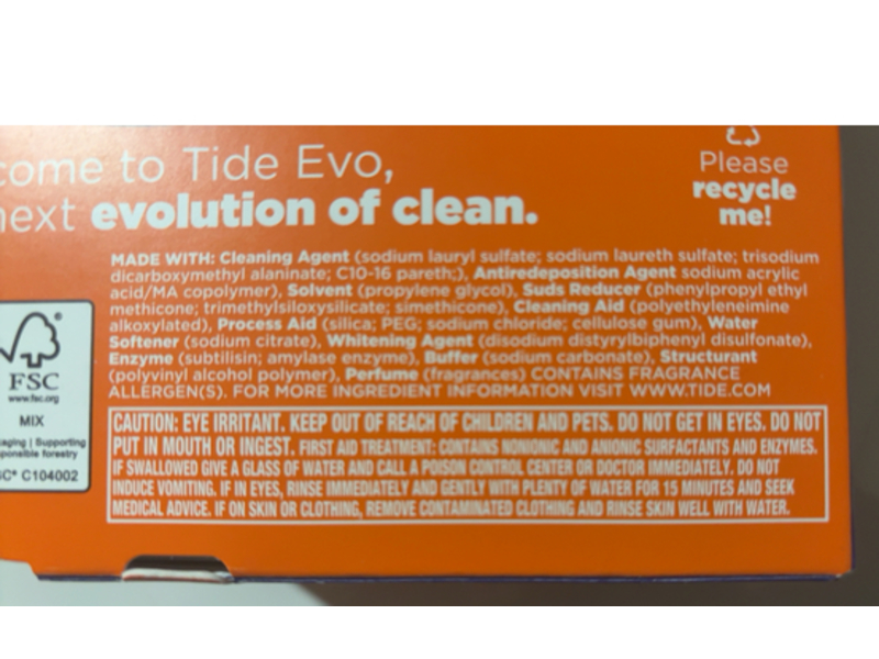 Tide Evo Detergent Pods, Original Scent, 16 Count