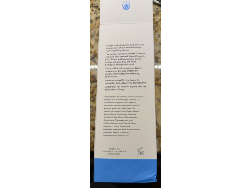 Pure Fiji Hydrating Body Lotion, Coconut, 10.14 fl oz/300 mL