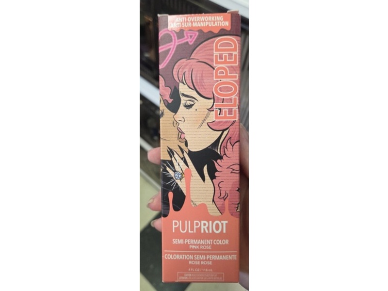 Pulp Riot Pink Rose Semi-Permanent Color, Eloped, 4 fl oz/118 mL