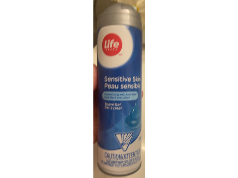 Life Brand Sensitive Skin Shave Gel, Aloe Vera, 198 g