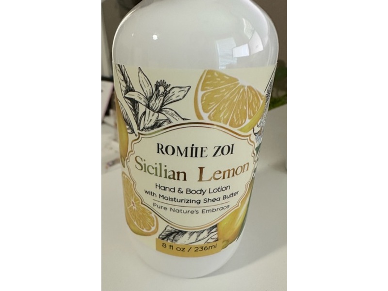 Romiie Zoi Hand & Body Lotion, Sicilian Lemon, 8 fl oz/236 mL
