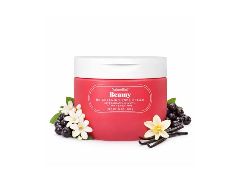 NatureWell Brightening Body Cream, Beamy, 12 oz/340 g