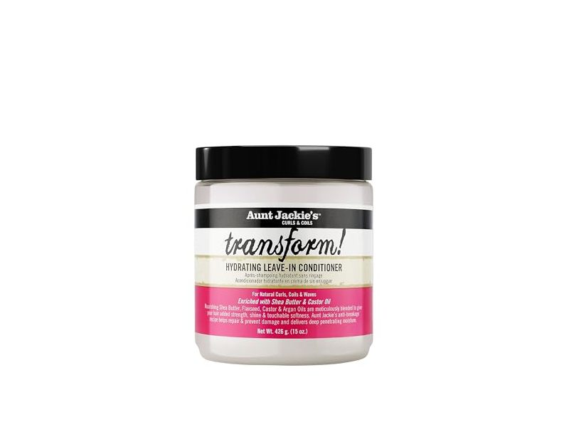 Aunt Jackie's Curls & Coils Transform Hydrating Leave-In Conditioner, 15 oz/426 g