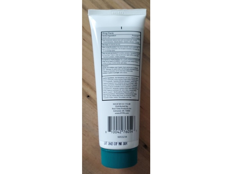 Real Time Pain Relief Maxx Plus Topical Analgesic Lotion, 4 fl oz/120 mL