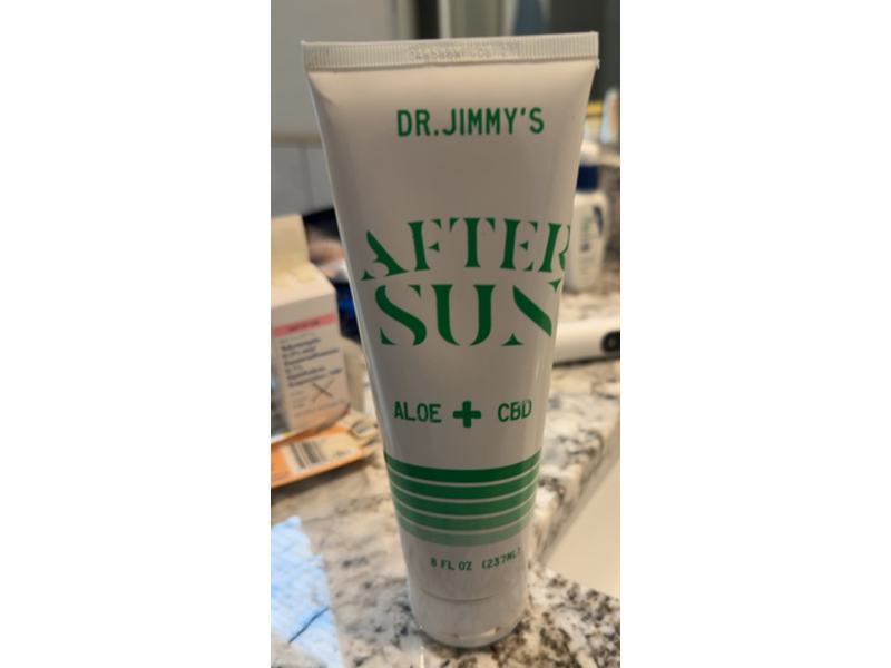Dr Jimmy's After Sun Gel, Aloe + Cbd, 8 fl oz/237 mL