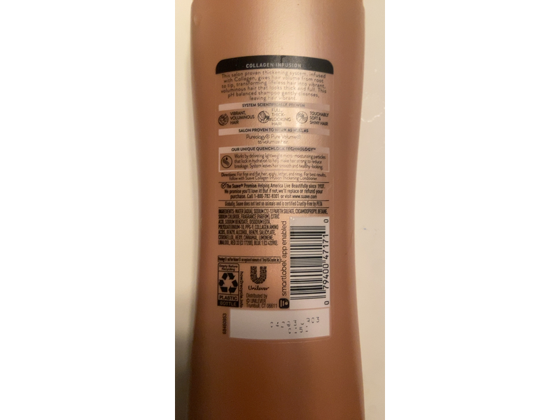 Suave Professionals Collagen Infusion Thickening shampoo, 12.6 fl oz/373 mL