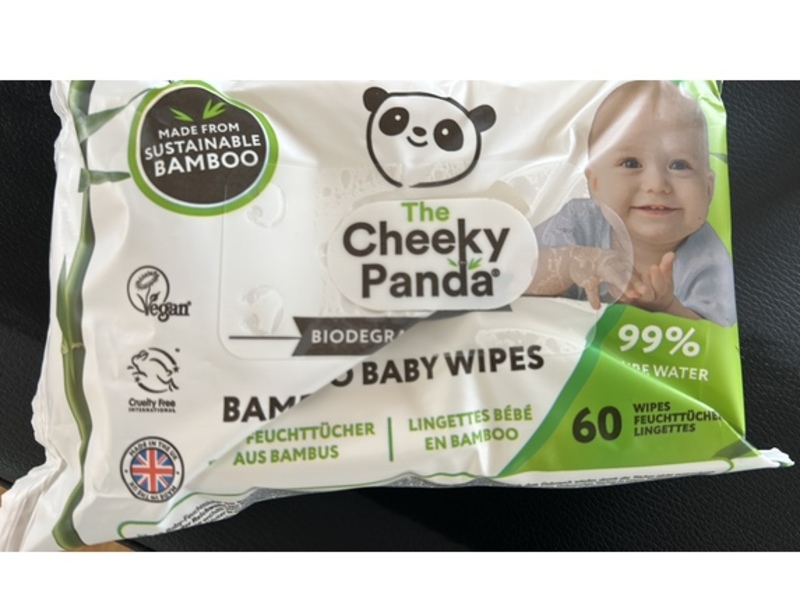 The Cheeky Panda Baby Wipes, 60 Count, Pack Of 12