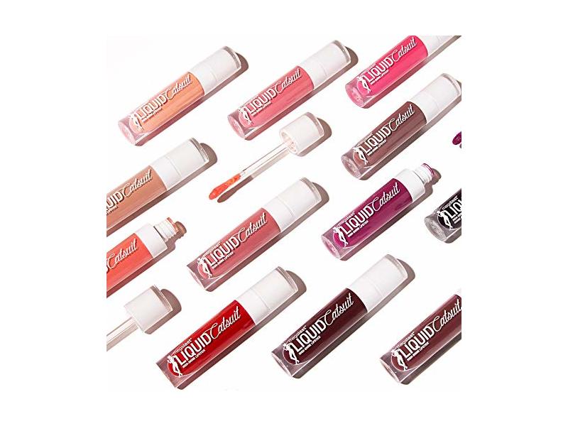 wet n wild Mega Last Catsuit High-Shine Liquid Lipstick, Red Bad Girl's Club, 0.21 oz