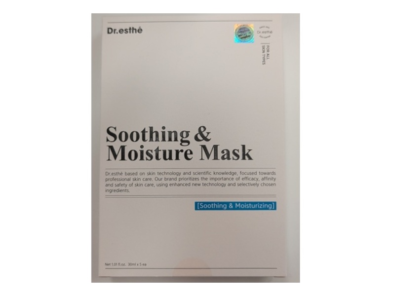 Dr Esthe Soothing & Moisture Masks, 1.01 fl oz/30 mL, 5 Count