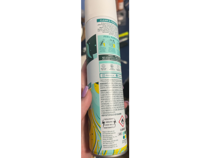 Batiste Dry Shampoo, Original, 5.71 oz/162 g