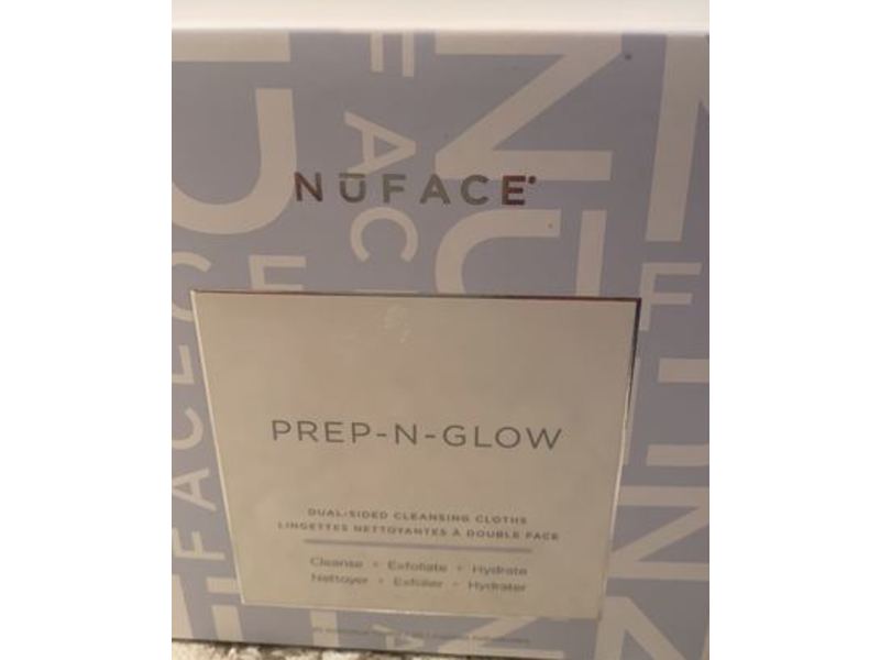 Nuface Prep-N-Glow Cleansing Cloths, Pack Of 20