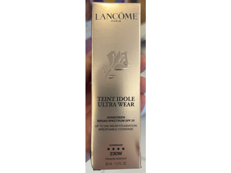 Lancome Teint Idole Ultra Wear Sunscreen, 230W, SPF 25, 1.0 fl oz/30 mL