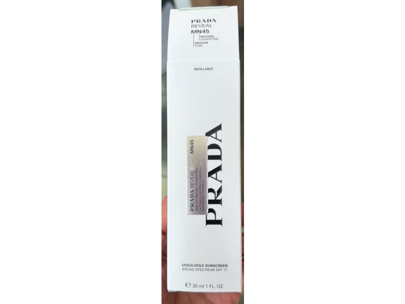 Prada Reveal Skin Optimizing Foundation, SPF 17, MN45, 1 fl oz/30 mL