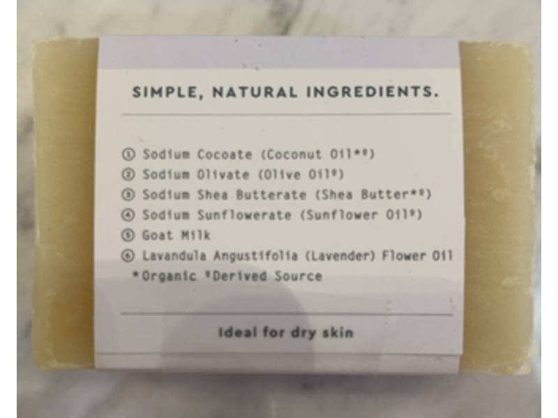 Rocky Mountain Natural Bar Soap, Goat's Milk & Lavender, 100 g