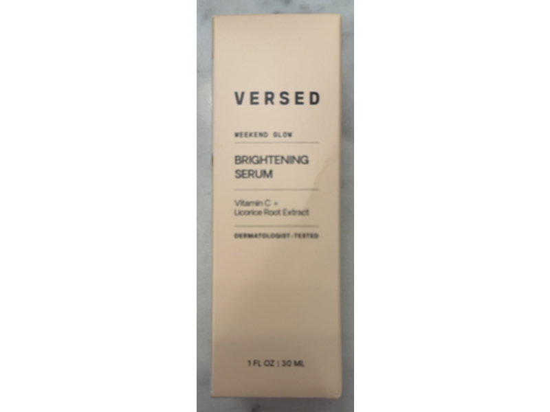 Versed Brightening Serum, Vitamin C & Licorice Root Extract, 1 fl oz/30 mL