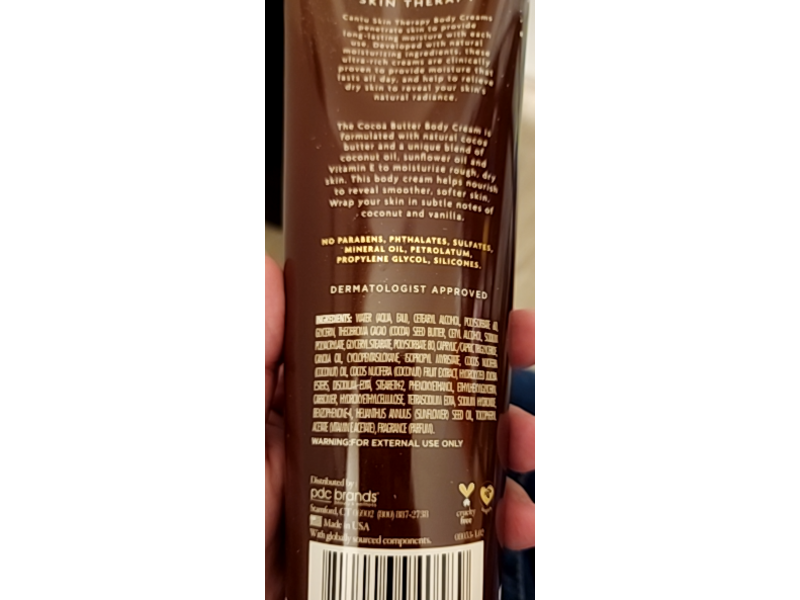 Cantu Hydrating Body Cream, Cocoa Butter, 8.5 oz/240 g, Pack Of 6