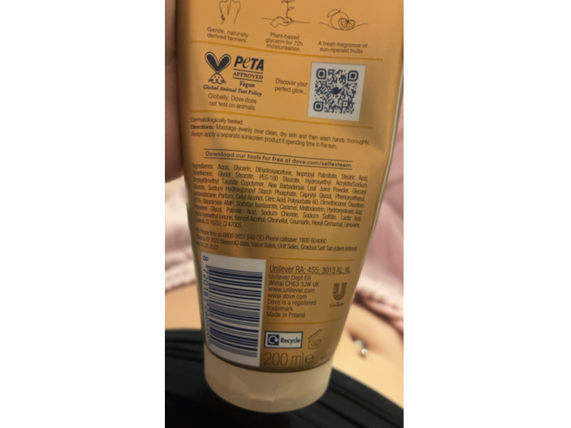 Dove Summer Revived Gradual Tanning Lotion, Medium To Dark, 200 mL