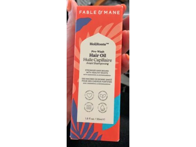 Fable & Mane Holiroots Pre-Wash Hair Oil, 1.8 fl oz/55 ml