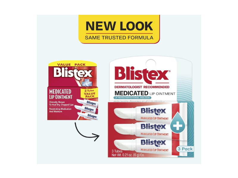 Blistex Medicated Lip Ointment, 0.21 oz/6 g, Pack Of 3