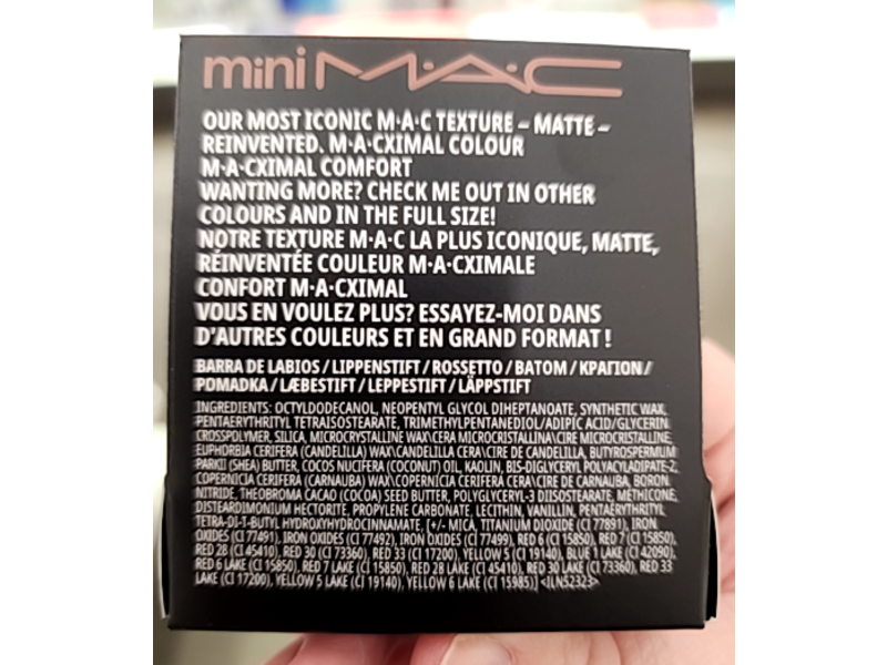 M.A.C Maximal Mini Matte Lipstick, Warm Teddy, 0.05 oz/1.7 g