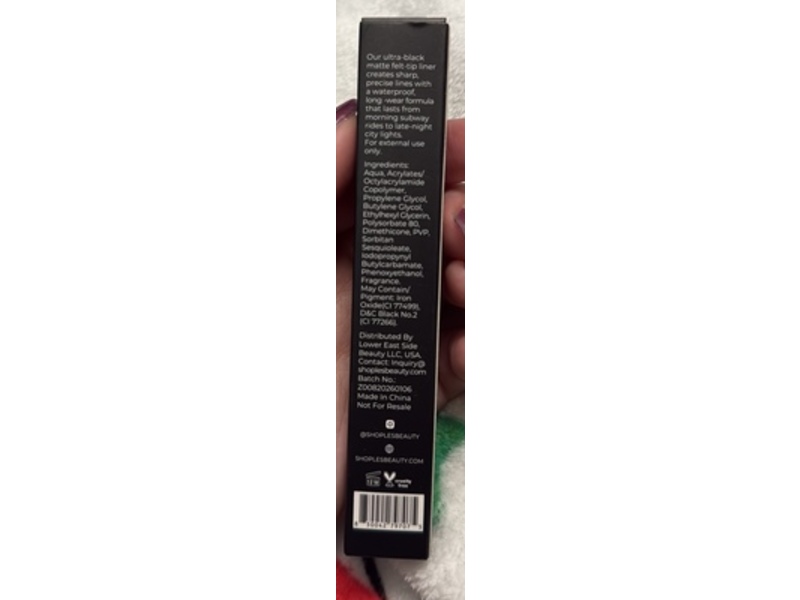 Les Beauty Lower East Side Liquid Eye Liner, Black, 0.08 oz/1.8 g