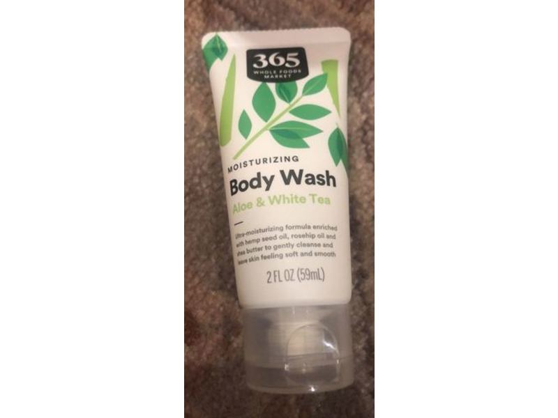 365 Whole Foods Market Moisturizing Body Wash, Aloe & White Tea, 2 fl oz/59 mL
