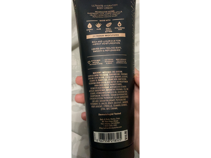 Bath & Body Works Body Cream, Into The Night, 8 oz/226 g
