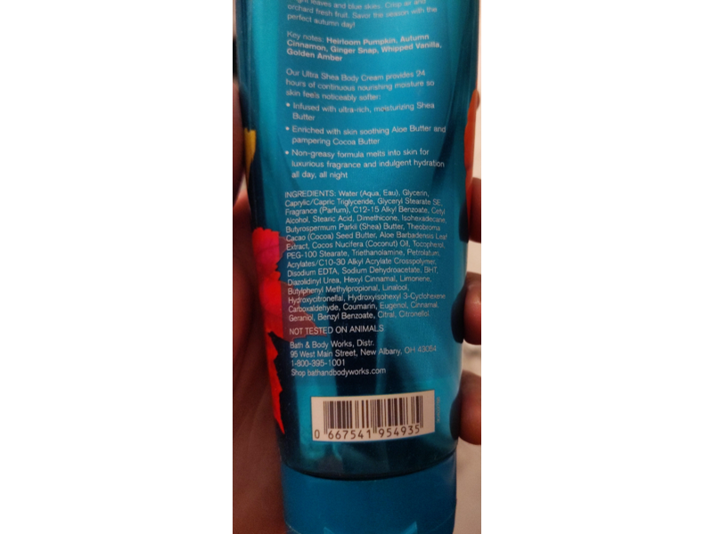 Bath & Body Works Sweet Cinnamon Pumpkin Body Cream, Ultra Shea, 8 oz/226 g