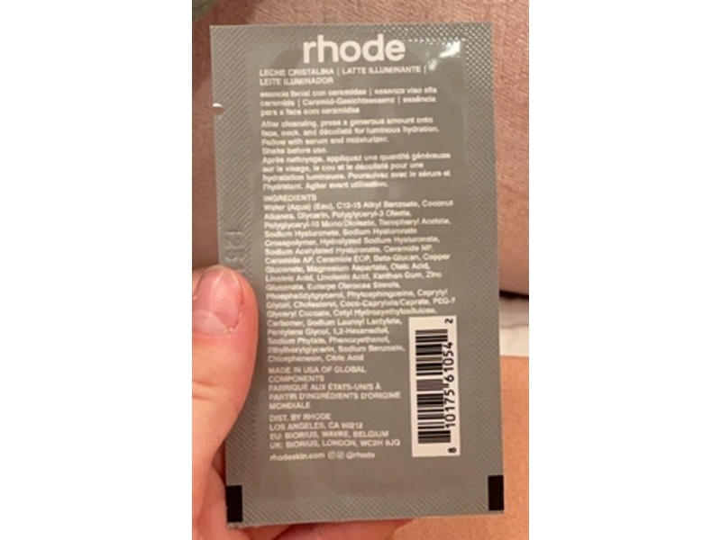 Rhode Glazing Milk Ceramide Facial Essence, 0.04 fl oz/2 mL