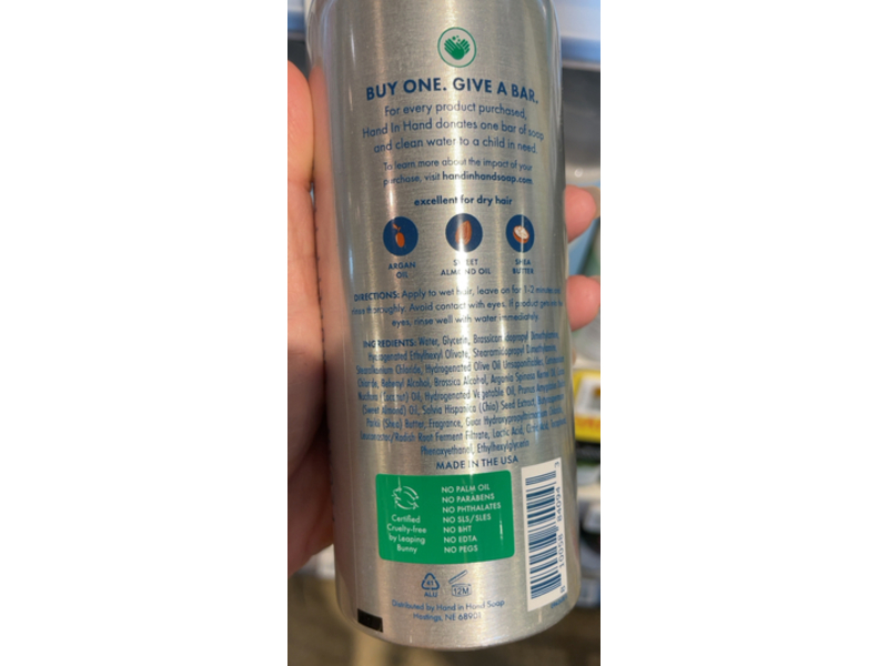 Hand In Hand Repair Almond Creme Conditioner, Vanilla & Oat Milk, 12 fl oz/354 mL