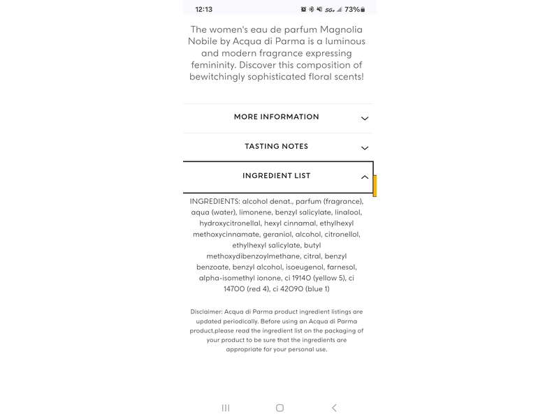 Acqua Di Parma Eau De Parfum, Magnolia Nolbile, 50 mL