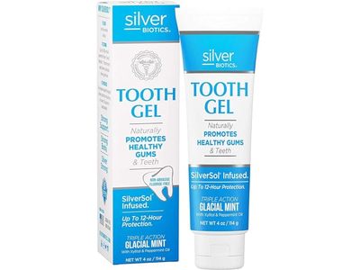 Silver Biotics Tooth Gel, Glacial Mint, 4 oz/114 g