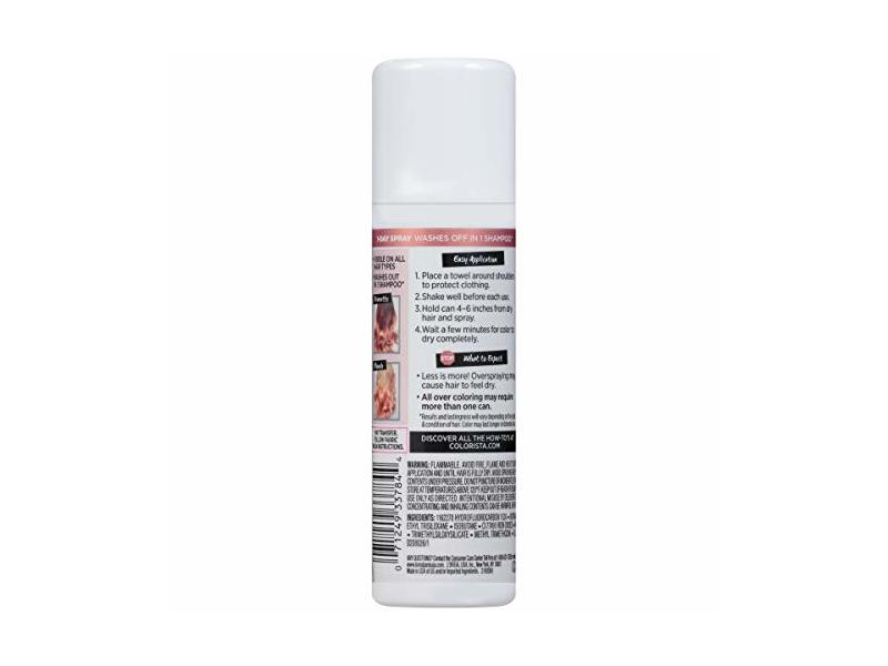 L'Oreal Paris Colo Rista Spray 1-Day Color, Rose Gold 02, 2.0 oz/57 g