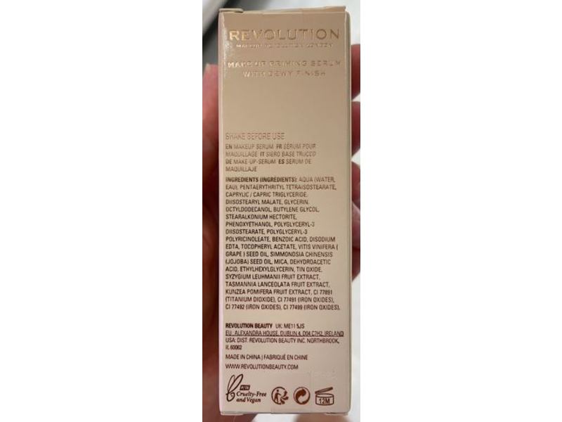 Makeup Revolution Superdewy Skin Elixir MakeUp Serum, 0.57 fl oz/17 mL