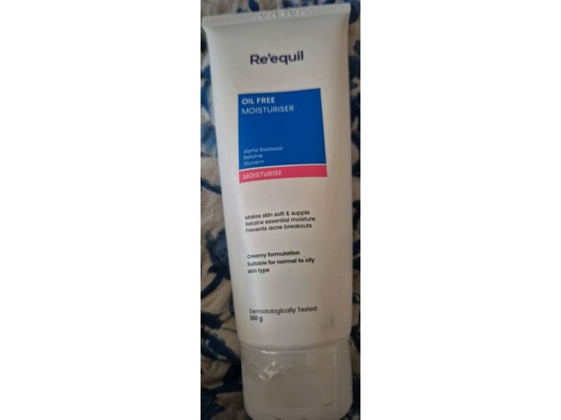 Re'equil Oil Free Moisturiser, Alpha Bisabolol, 100 g