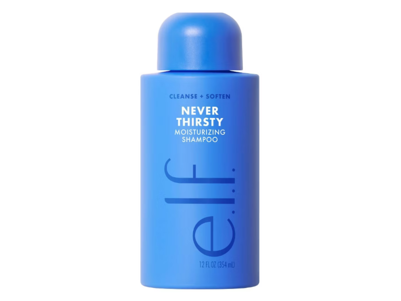 e.l.f. Cleanse + Soften Never Thirsty Moisturizing Shampoo, 12 fl oz/354 mL