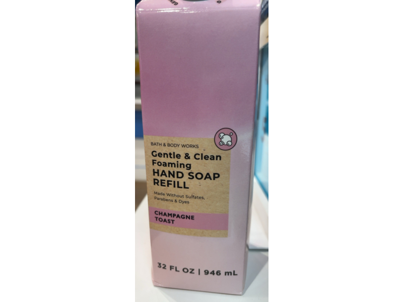 Bath & Body Works Gentle & Clean Foaming Hand Soap Refill, Champagne Toast, 32 fl oz/946 mL