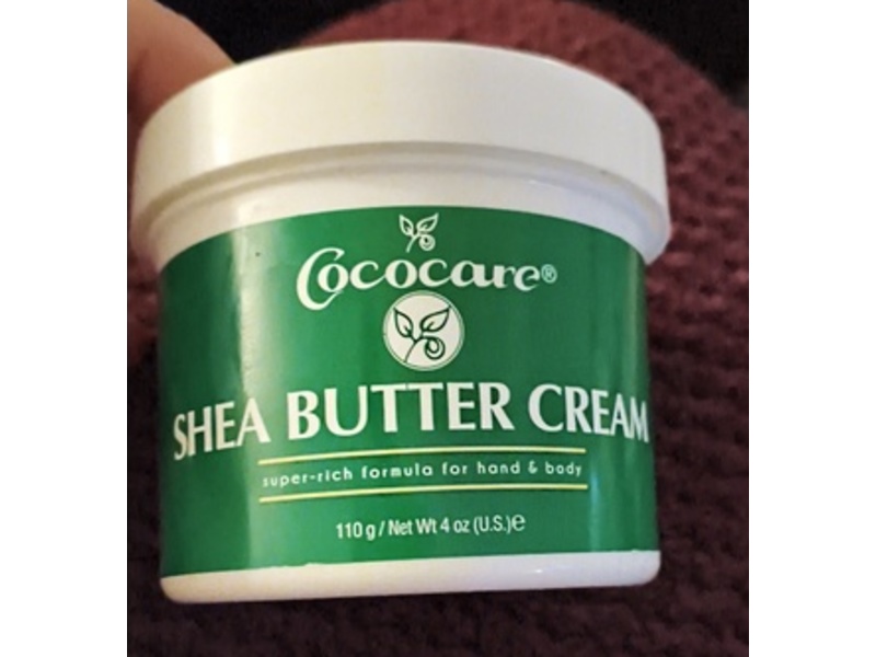 Cococare Hand & Body Cream, Shea Butter, 4 oz/110 g