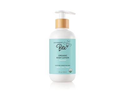 Pampered Bee Body Lotion, Unscented, 8 fl oz/236 mL