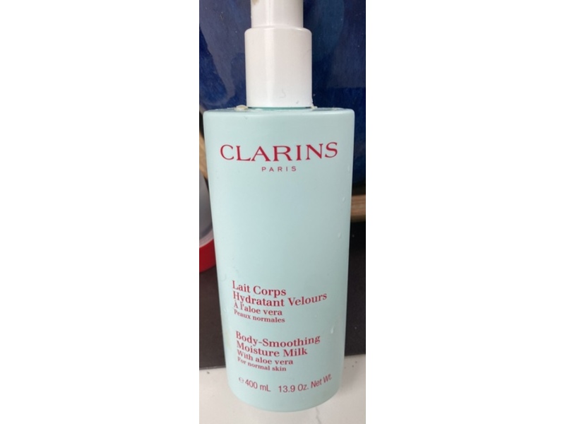 Clarins Paris Body-Smoothing Moisture Milk, Aloe Vera, 13.9 oz/400 mL