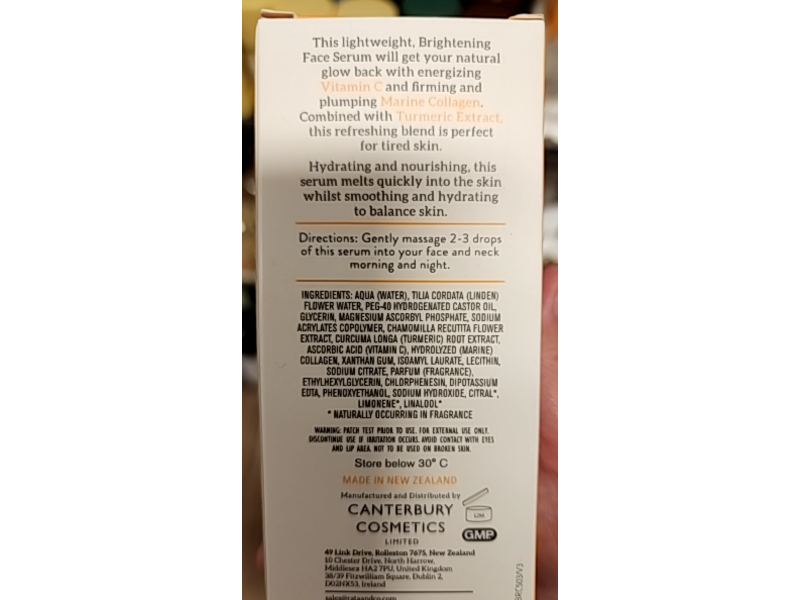 Rata & Co Vitamin C + Collagen Brightening Serum, 1⅔ fl oz/50 mL