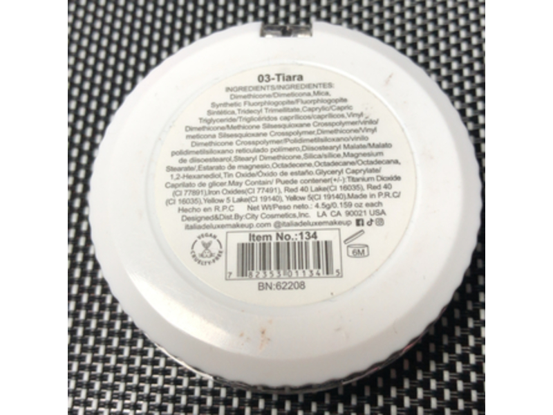 Italia Deluxe Gold Digger Butter Highlighter, 03 Tiara, 0.159 oz/4.5 g