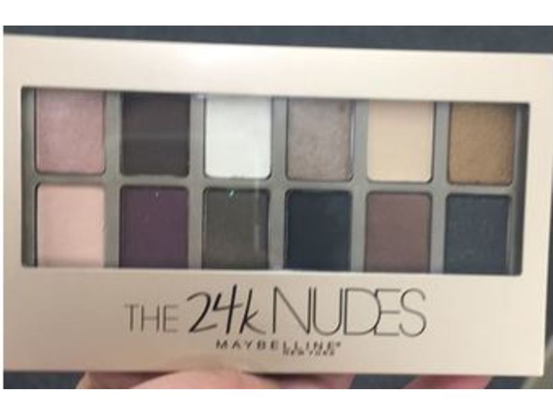 Maybelline New York The 24K Nudes Eyeshadow Palette, 0.34 oz/9.6 g