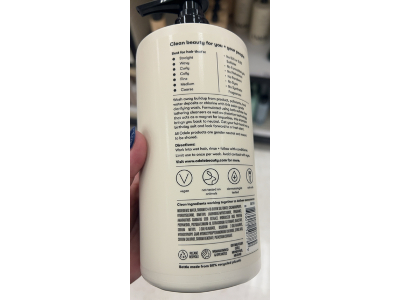 Odele Clarifying Shampoo, 32 fl oz/946 mL