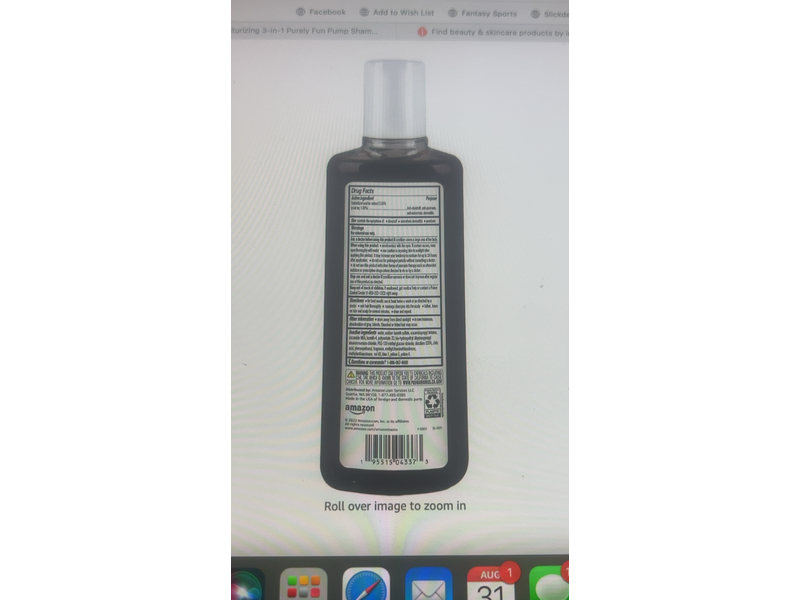 Amazon Basics Therapeutic Tar Gel Anti-Dandruff Shampoo, 6 fl oz/177 mL