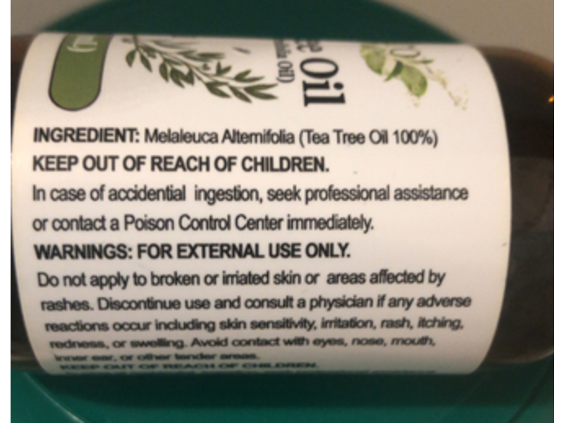 Freskaro 100% Pure Essential Oil, Tea Tree Oil, 2 fl oz/59 mL